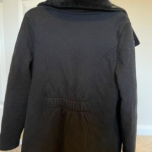 North face winter jacket double pockets fur inside